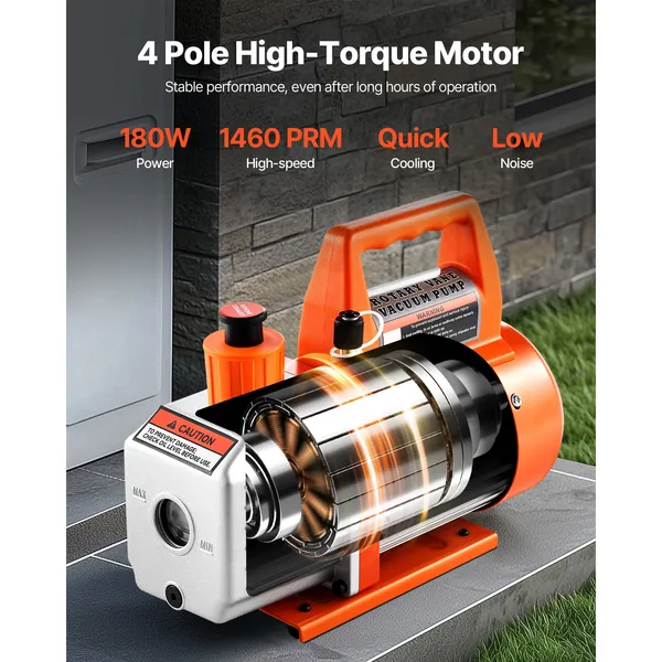 Rotary Vane Vacuum Pump For Hvac Systems And Refrigerant Service_voghion.com