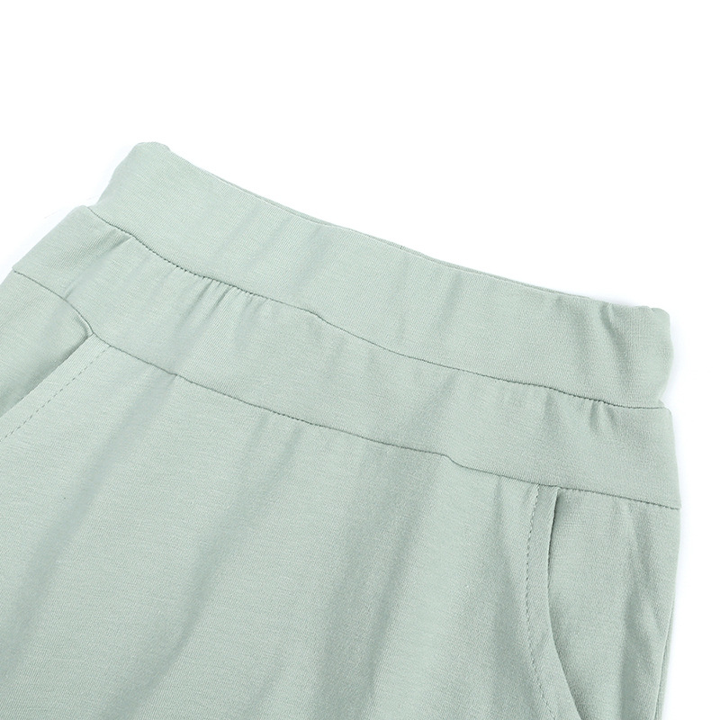 Mother&Kids Children's suit hooded short-sleeved hoodie trousers two-piece children's suit_voghion.com