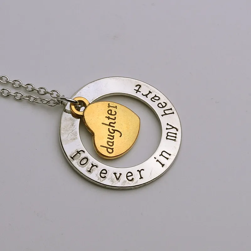 Forever In My Heart Pendant Necklaces Letter Family Member Grandpa Uncle Aunt Mom Dad For Women Fashion Jewelry 4409_voghion.com
