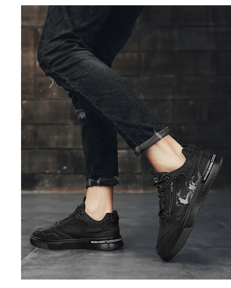 CYYTL Herrenschuhe Casual Sneakers Leder Plattform Modedesigner Sport Outdoor Laufen Arbeit Sicherheit Tennis Männliche Halbschuhe_voghion.com