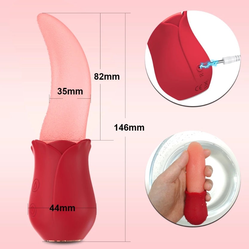 Vibratori realistici rosa a 10 velocità per capezzoli femminili, stimolazione del clitoride, giocattoli sessuali per coppie_voghion.com
