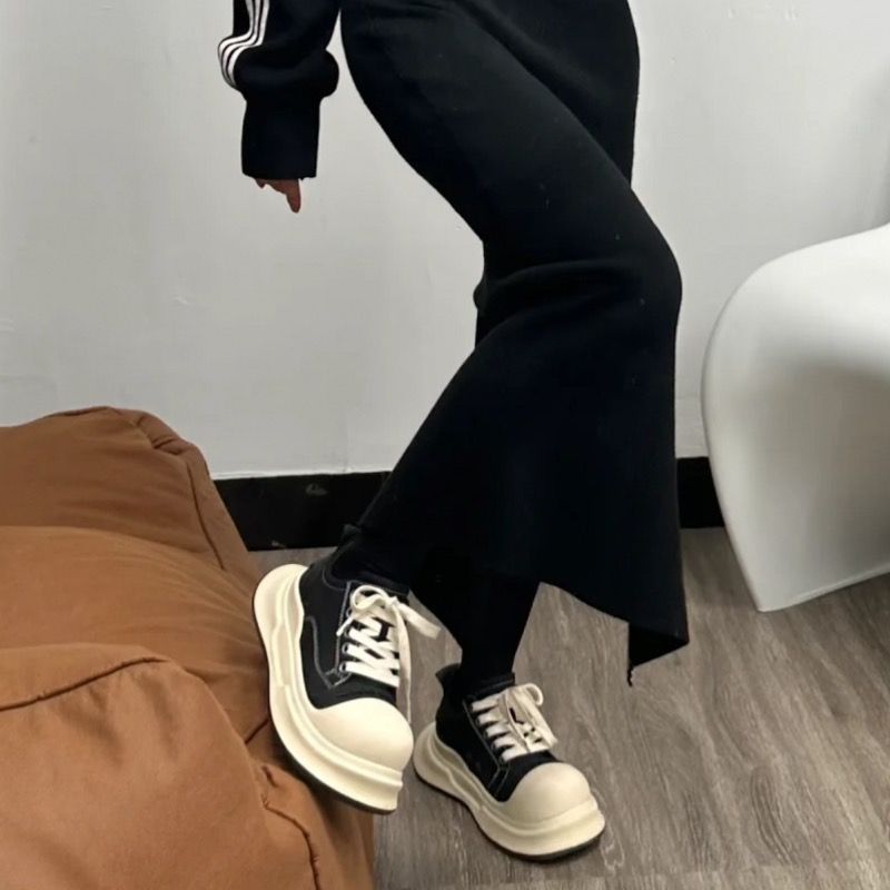 Daha Fazla ve Daha Şık Big Head 2024 yeni echte Leder Denim ürünleri Günlük Sporlar için Sohle Schuhe_voghion.com