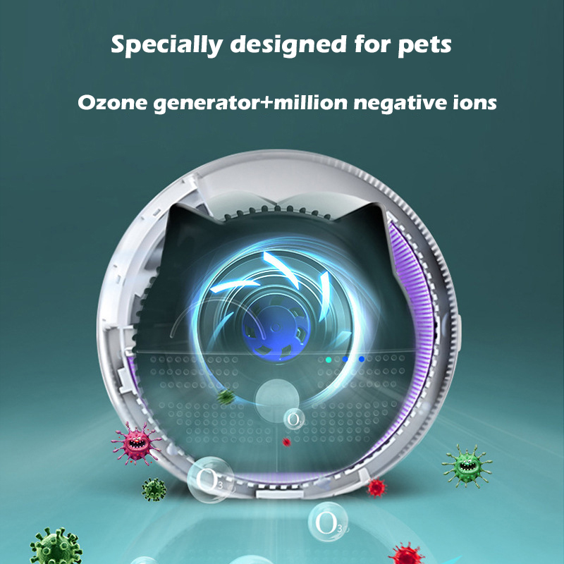 Smart Timer Air Purifier Cleaner Freshener Negative Ion Ozone Generator Sterilizer Pet porducts Cat Litter Odor Deodorization_voghion.com