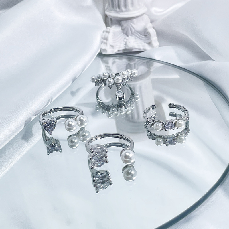 French light luxury pearl inlaid open for women with a high-end feeling, sweet, cool, exquisite autumn winter_voghion.com
