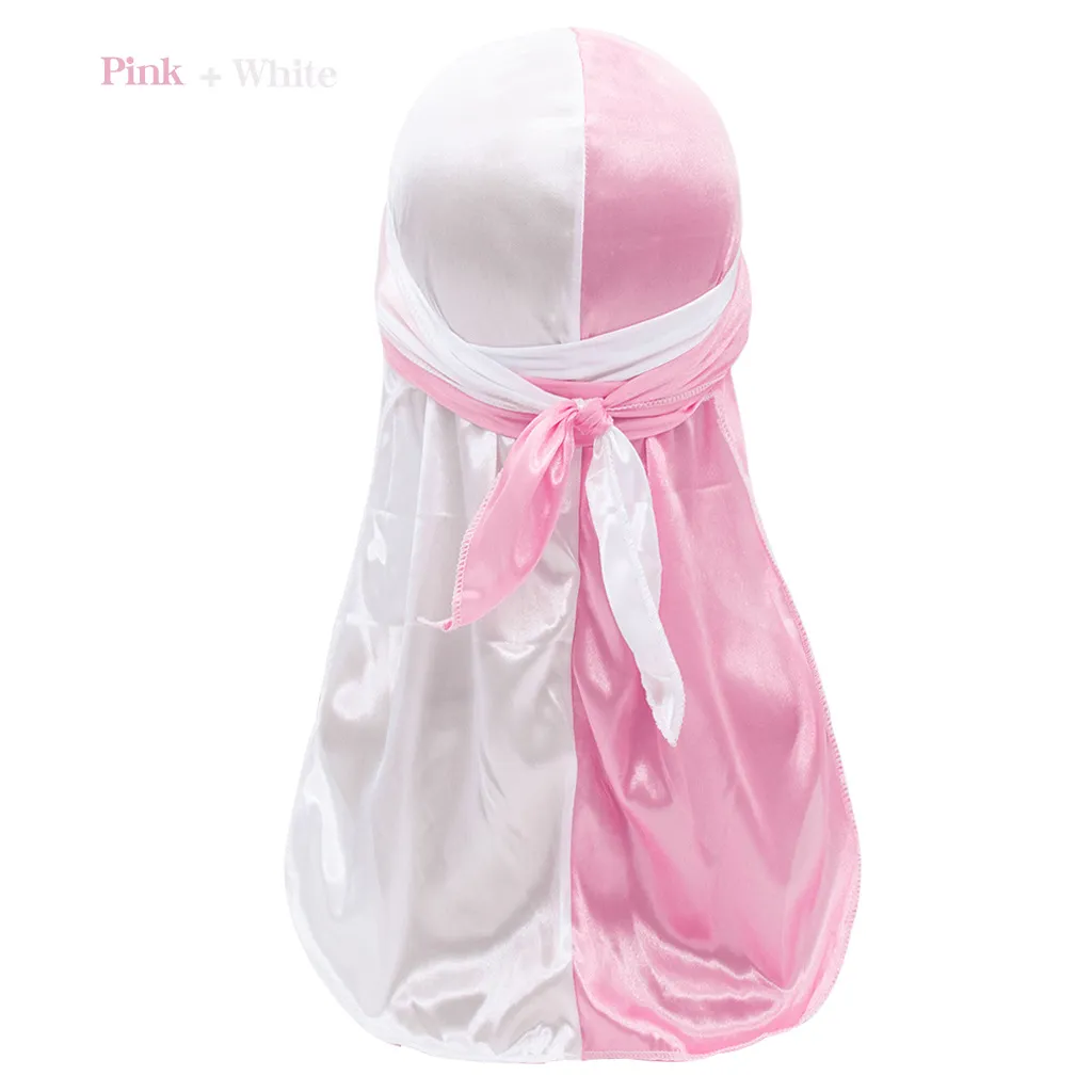Pirate Cap Long Tail Headwraps for Men and Women Silky Durag Hip Hop Rapper Doo Rag Sleep Hat Bandana Hombre_voghion.com