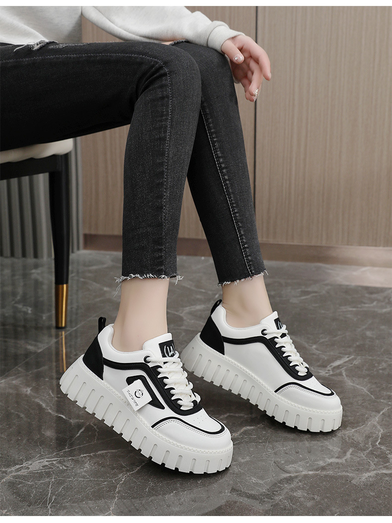 Baskets décontractées pour femme bout rond color blocking_voghion.com