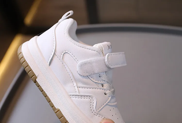 Toddler Kids Fashion Design Walking White Shoes Non-slip Casual Trainers Happysteps Infant Boys Girls Outdoor Board_voghion.com