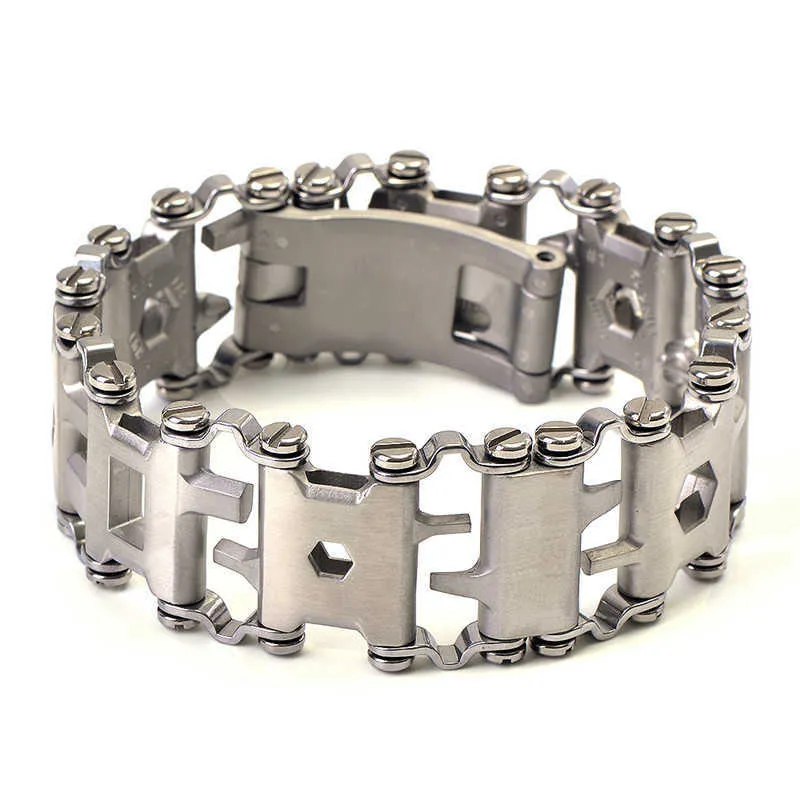 DreamBell Men Outdoor Spliced Multifunctional Wearing Screwdriver Tool Hand Chain Field Survival Bracelet 2.45 original_voghion.com