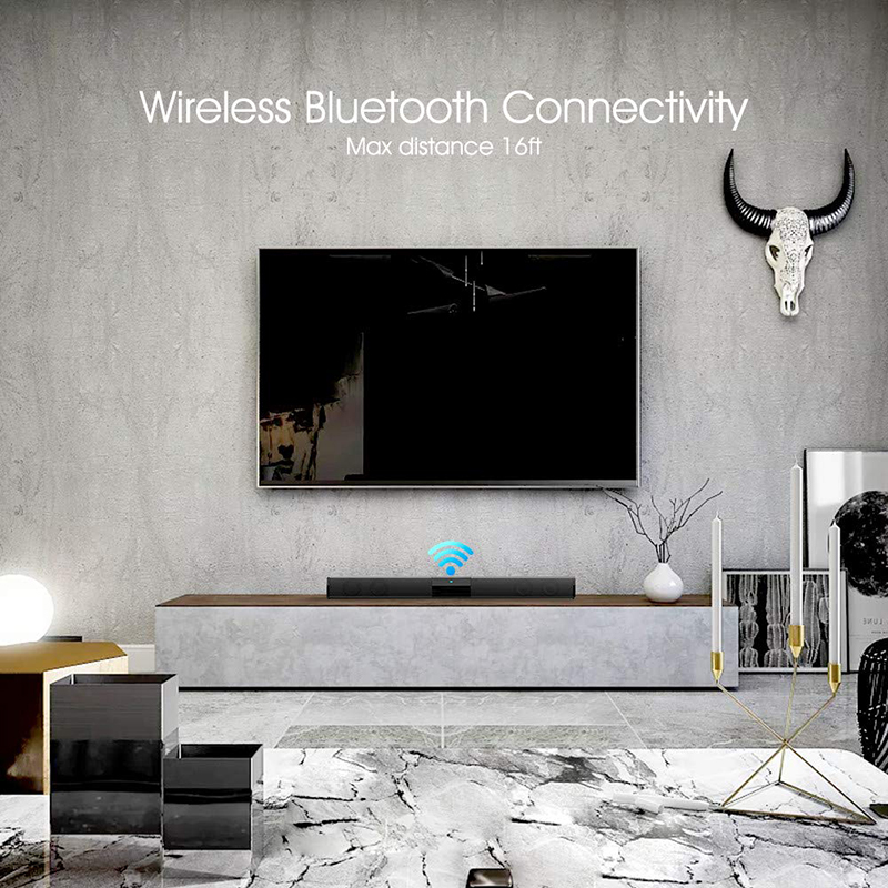 40W TV Soundbar Wired and Wireless Bluetooth Home Surround SoundBar for PC Theater TV Speaker with FM Radio Music Center Column_voghion.com