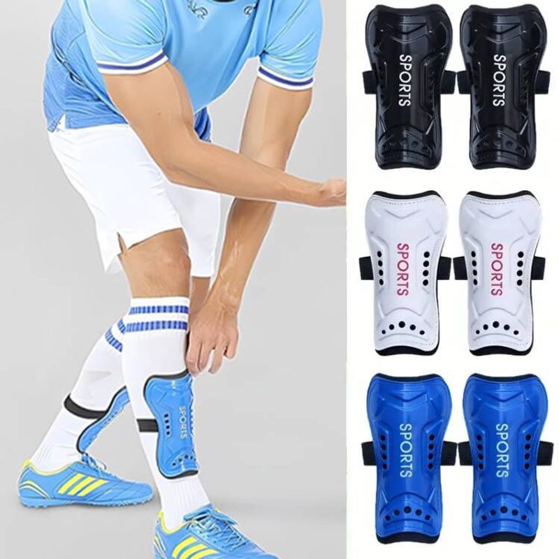Yetişkinler ve çocuklar için çift kayışlı futbol profesyonel oyun eğitim bacak pedleri spor kalınlaştırılmış baldır fi setleri_voghion.com