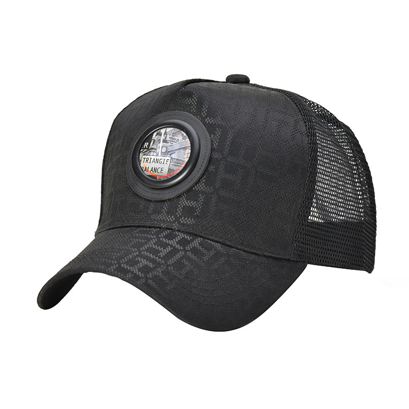 Kültéri trendi, színátmenetes színű kacsacsőrű sapka, amely kiemeli a kis arcot, divatos, lélegző, sokoldalú férfi hálós sapka_voghion.com