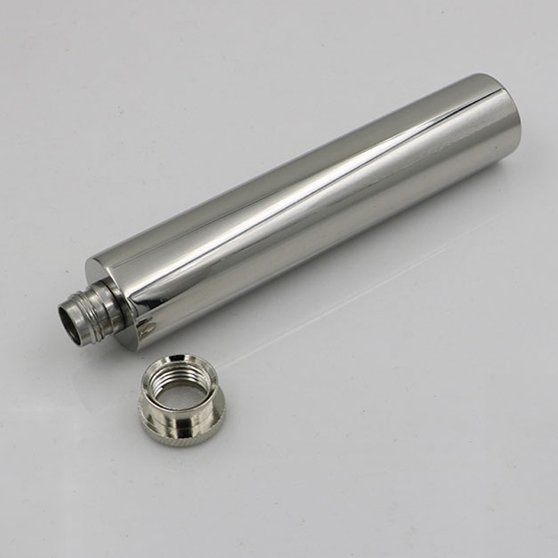Nuova fiaschetta portatile in acciaio inossidabile da 2 OZ con imbuto per vino, fiaschetta per whisky lucidata a specchio, tubo a fondo piatto, bottiglia per alcol_voghion.com