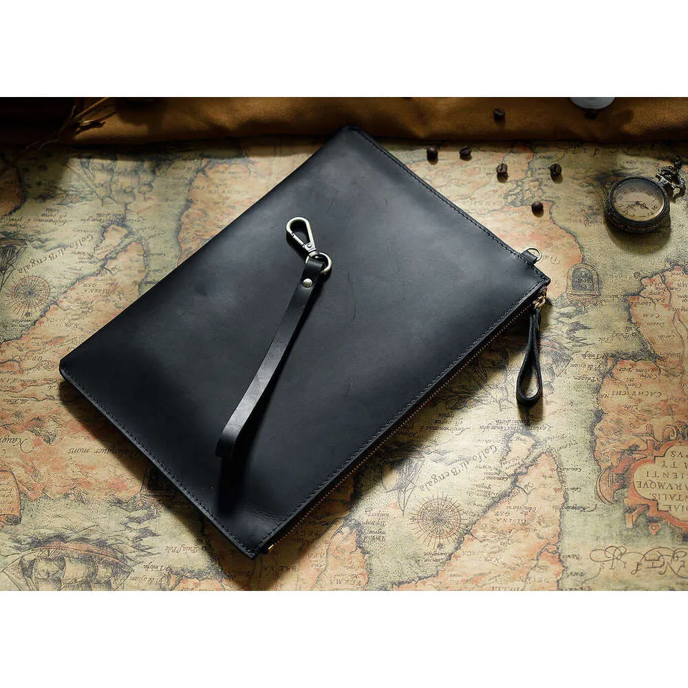 11*7 zoll Echtes Leder Aktentasche Business Computer Hülse Fall Mode Brieftasche Tablet Für Ipad Schützen Abdeckung Tasche_voghion.com