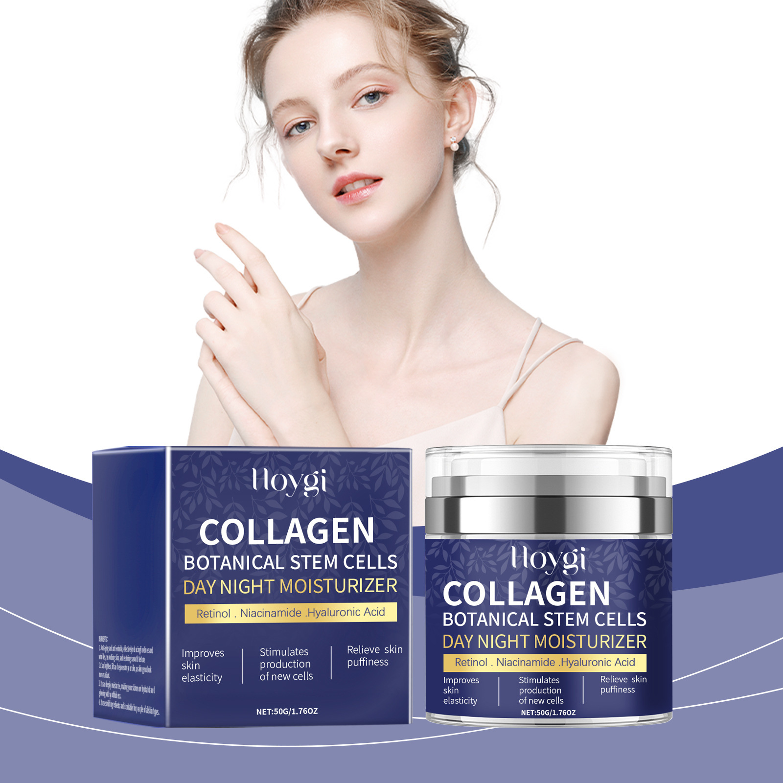 Hoygi Retinol Facial Moisturizer, Collagen Retinol Essence Hydrating and Moisturizing Skin Care Cream