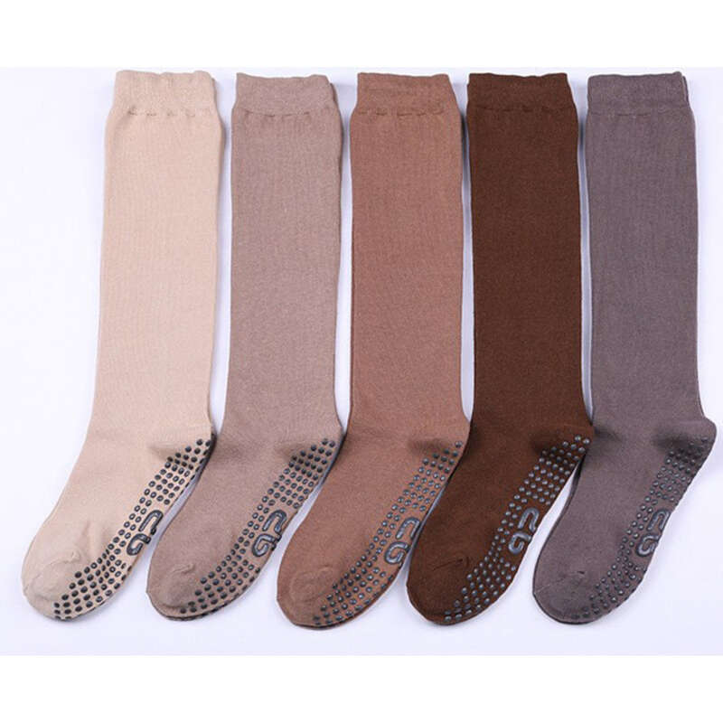 Cotton Mid Sole Anti Slip Calf Socks, Fitness Yoga Dance Sports Socks_voghion.com