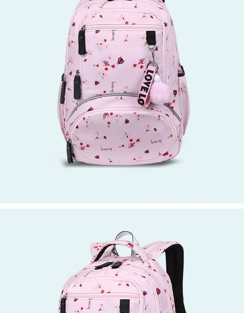 Kids Waterproof For Girls School Bags Children Backpacks Schoolbag Cute Ballon Printing Laptop Backpack_voghion.com