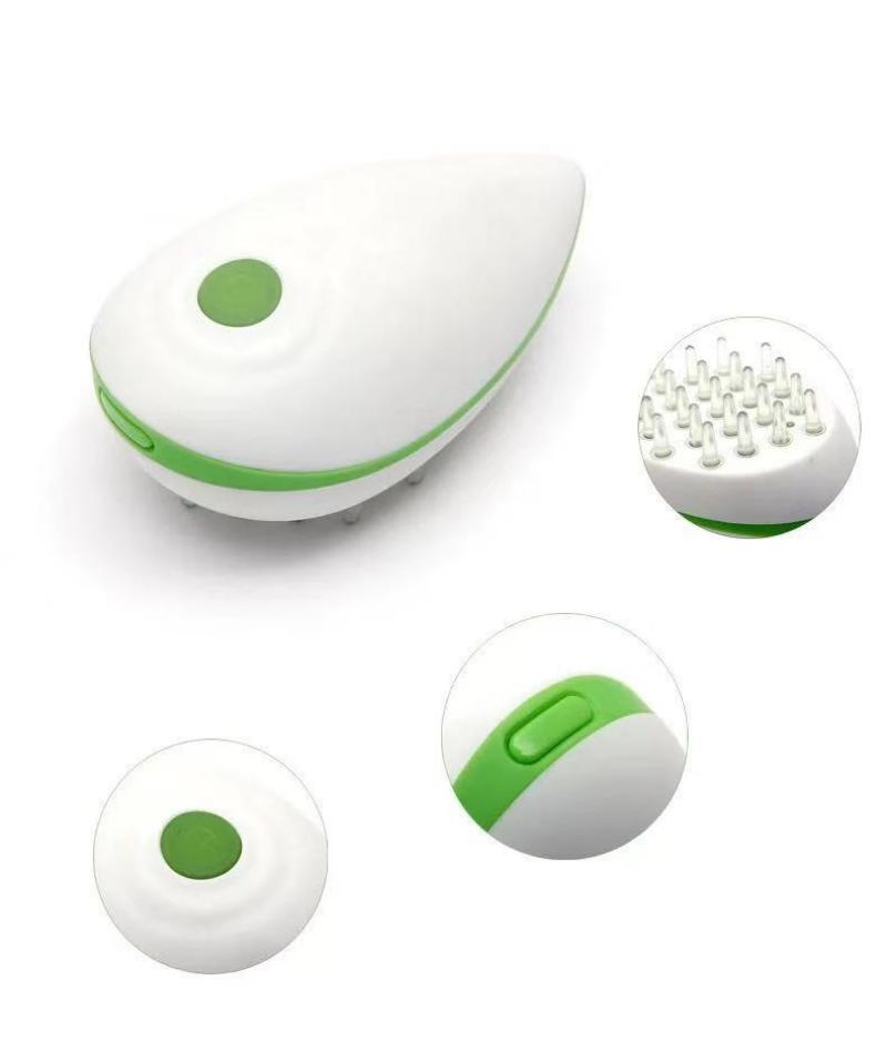 Mini vibrator scalp masaj păr regenerare cap electric vibrații masaj pieptene pentru îngrijirea scalpului căderea părului eliberare stres_voghion.com