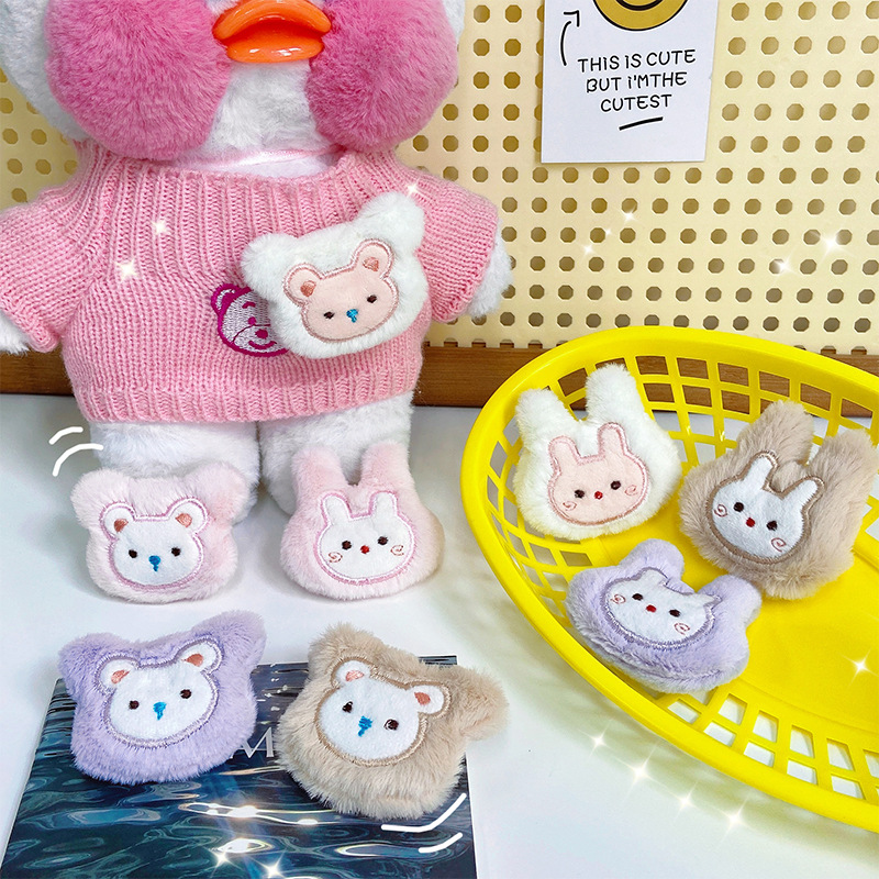 New plush brooch cute cartoon doll pendant girl's handbag jewelry DIY clothing accessories_voghion.com