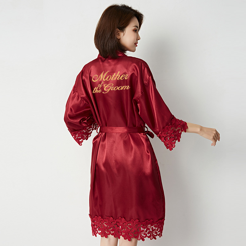 Vestaglia donna in pizzo per sposa e damigella d'onore_voghion.com