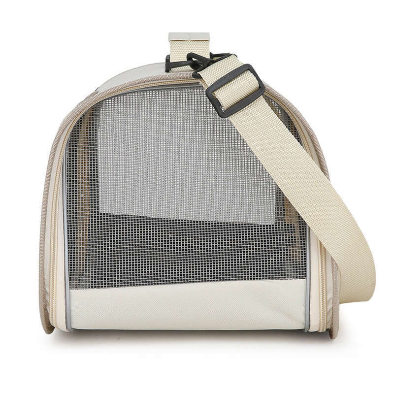 Hausdéier erausgoen, Portabel fir Hënn a Kazen, Crossbody Autotransport fir kleng Hënn, Atmungsaktiv, Grouss Kapazitéit, Säitenöffnung,_voghion.com