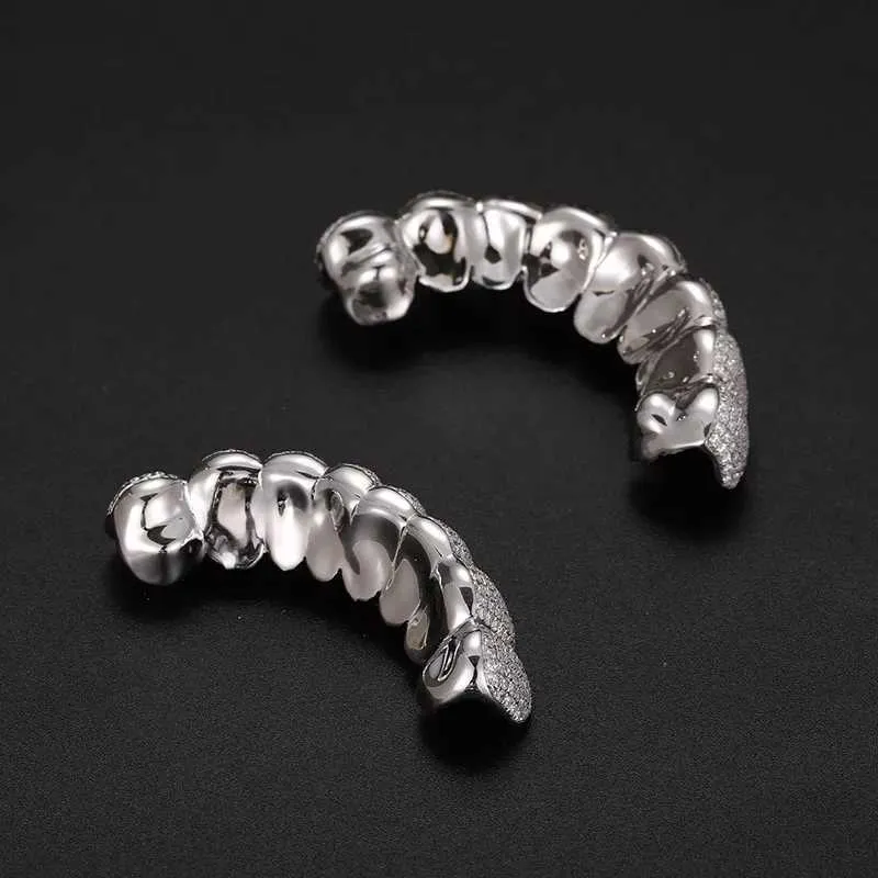 mouth Grills Exclusive Customization Moissanite Teeth Grillz Iced Out Hop Sier Decorative Braces Real Dia Bg Tooth_voghion.com