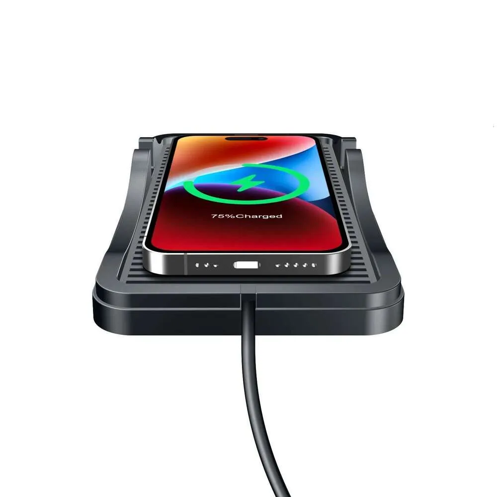 Chargeur de voiture sans fil, tapis de chargement rapide 15 W, 10 W, 7,5 W, adaptateur de charge rapide, support pour iPhone 14, 13, 12, 11, Samsung_voghion.com