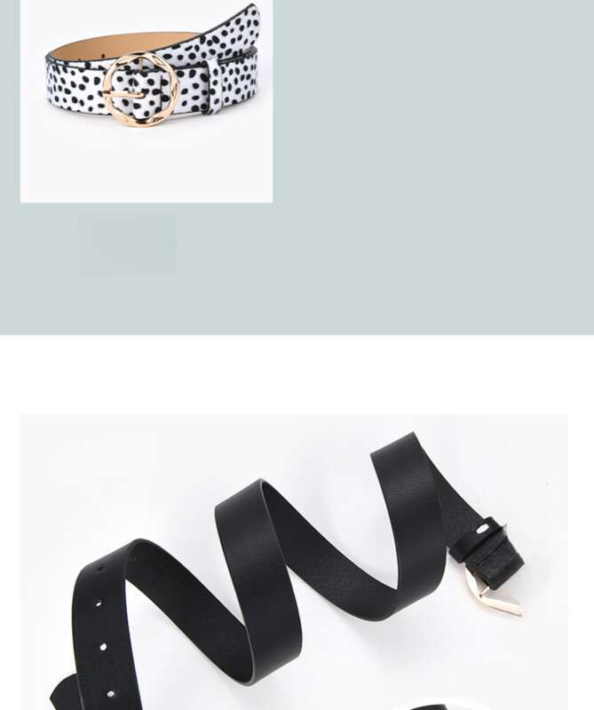 New Loose Fashion Snake Leopard Decoration Jeans Irregular Women's Belt_voghion.com