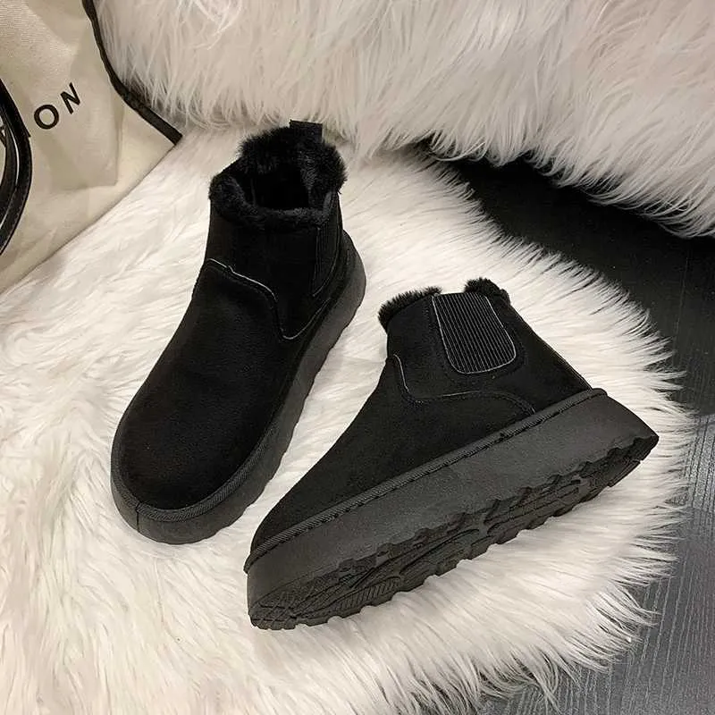 Neue Winter-Schneestiefel aus verdicktem Plüsch, warm, einfach und vielseitig, bequeme Baumwollschuhe M241005_voghion.com