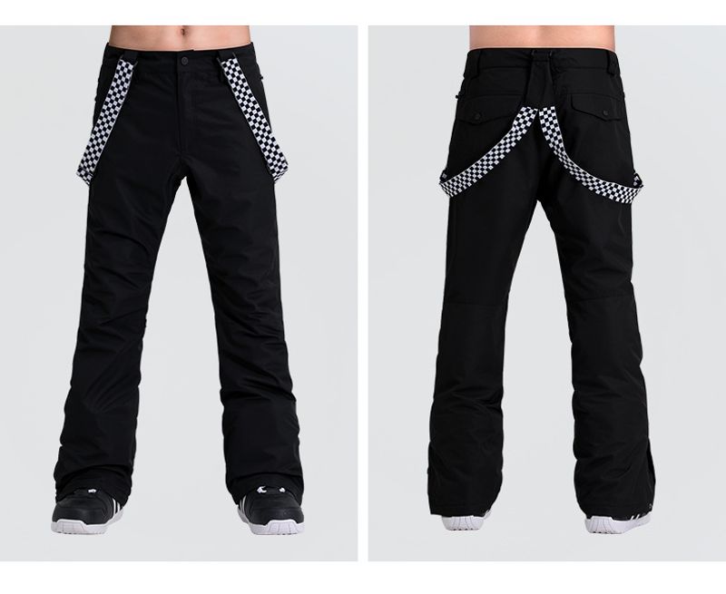 Ski Men's overalls windproof waterproof thick warm adult single and double board sports outdoor ski pants_voghion.com