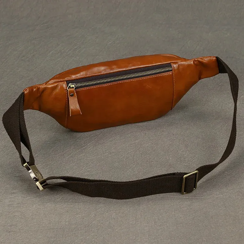 Herren Brusttaschen Crossbody Schulter Mann Männliche Leder Taille Pack SG Tasche Für Outdoor-Sport Gürteltasche Klein 240924_voghion.com