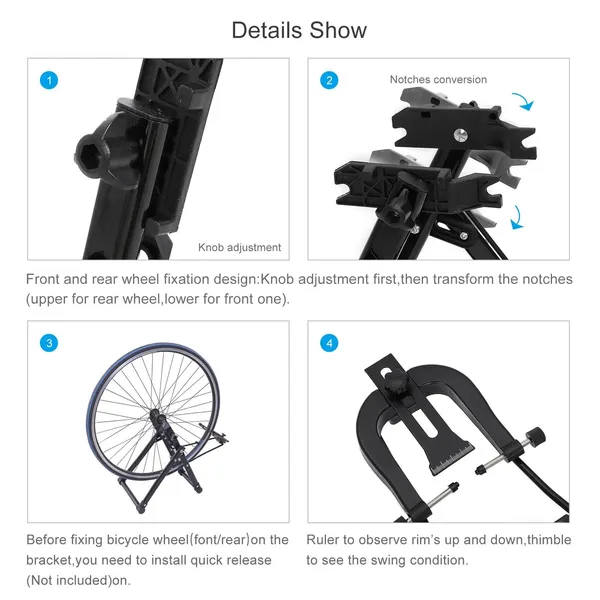Support de centrage pour roues de vélo professionnel_voghion.com