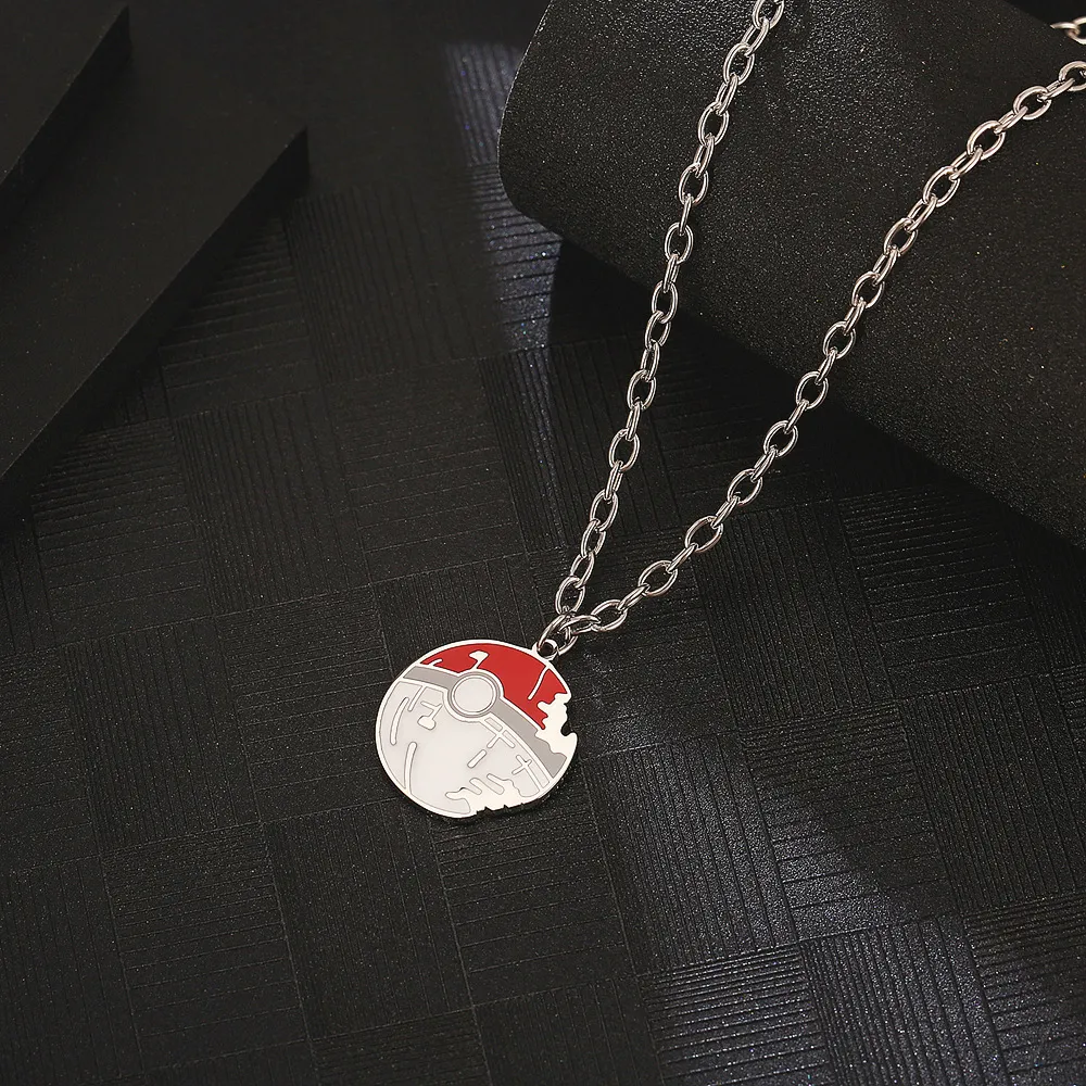 Catene in acciaio inossidabile Pokeball Collana con ciondolo Elfin Pet Ball Gioielli Donna Uomo Bambini Regalo per lui con catena_voghion.com