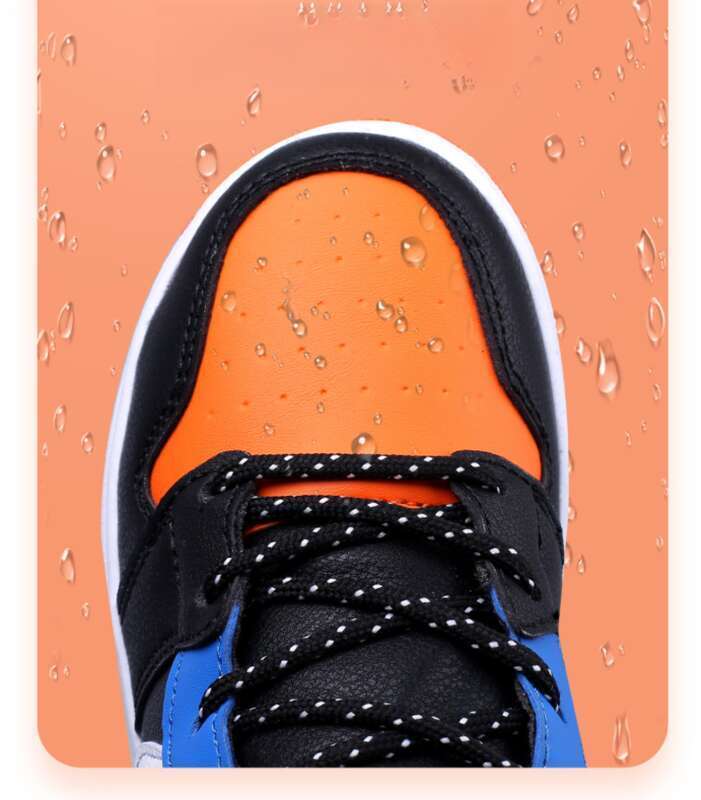 Men's Spring And Fall Leather High Top Casual Shoes_voghion.com