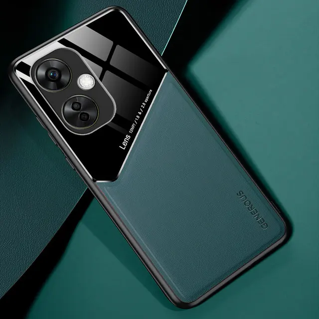 OnePlus 11 3 Nord CE Lite Kılıf Akrilik Ekleme PU Deri Manyetik Kapak Yumuşak Çerçeve Kabuk Parmak İzi Önleyici_voghion.com