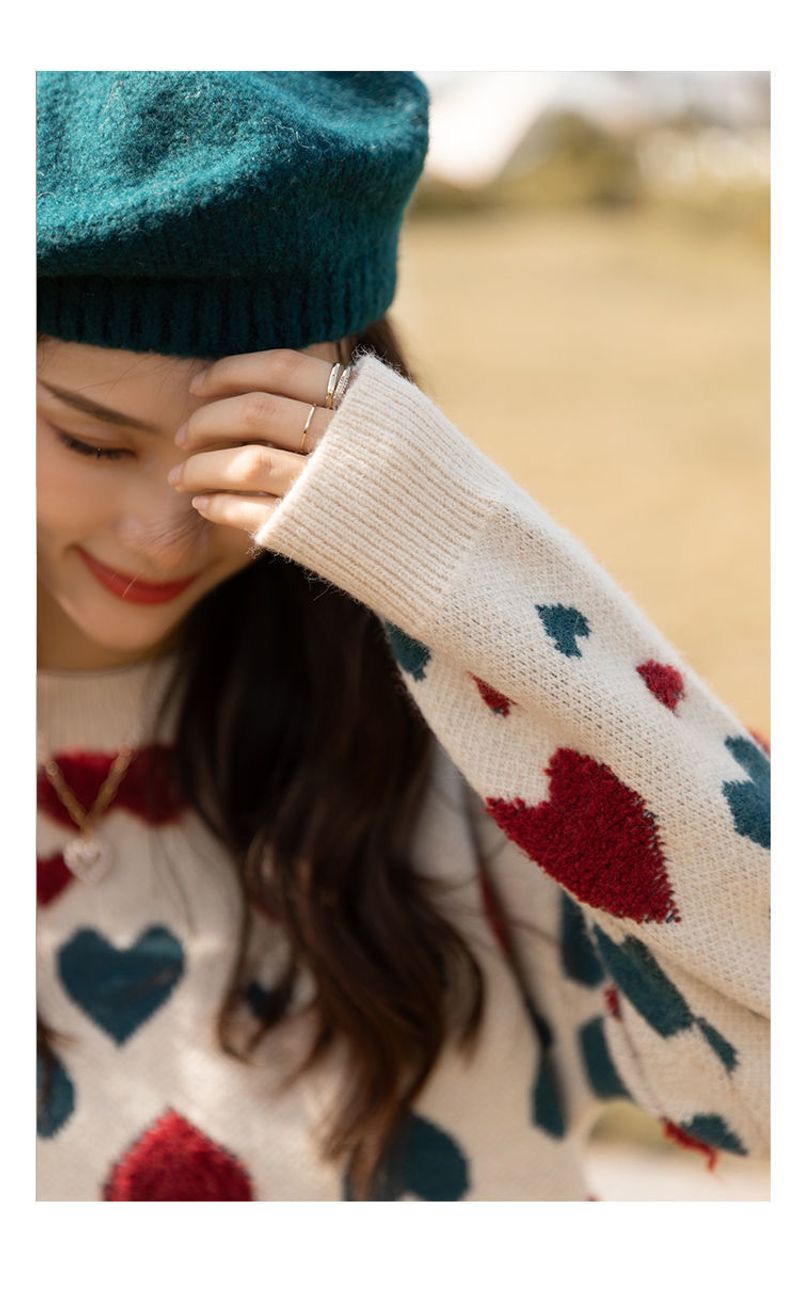 Love soft sticky sweater women in autumn winter, loose and versatile for short knit top, stylish new style_voghion.com