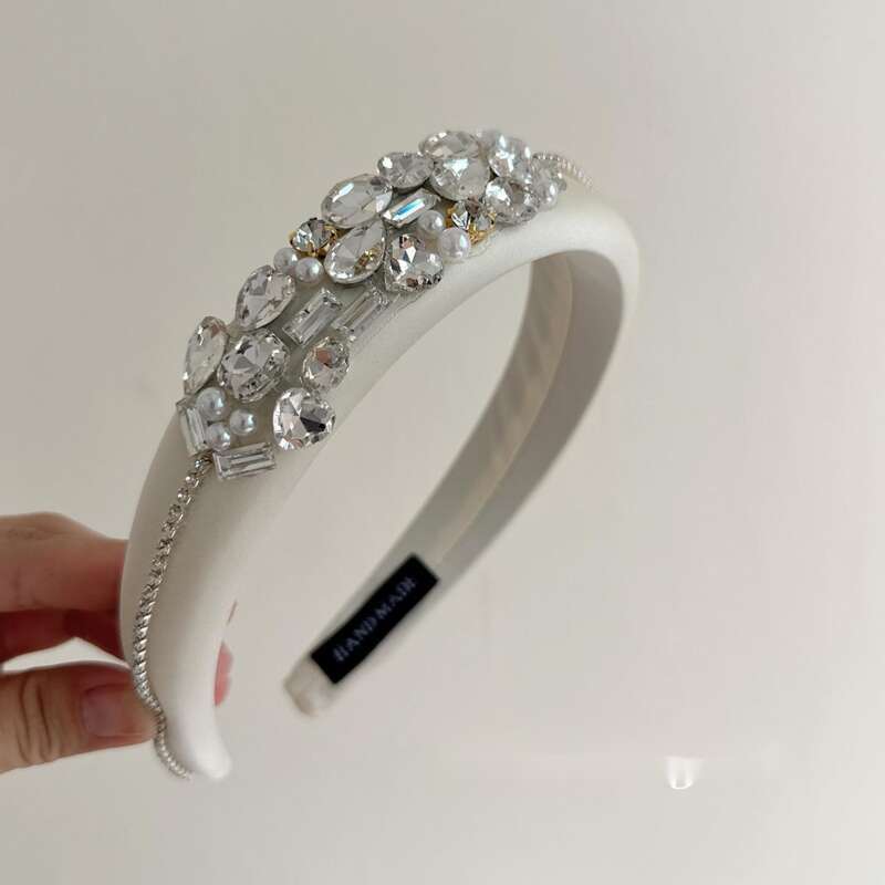 Prinzessin Ins Wind Wald Armband Für Nach Außen Licht Luxus Wasser Diamant Kopfstück Super Flash Temperament Stirnband Haar_voghion.com
