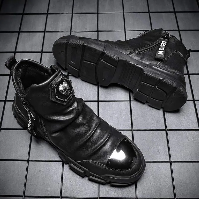 new black gold madman lion mascue mens casual absorb youth soft shoes of high quality b5_voghion.com