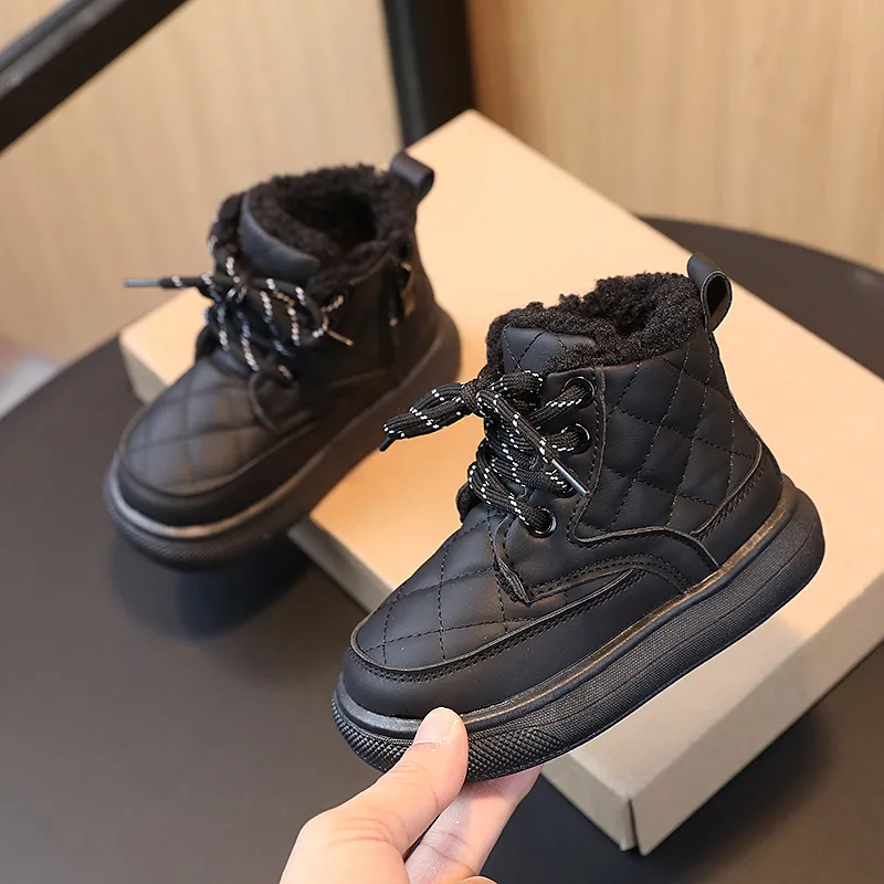 Kids Winter Boots Warm Waterproof Sneakers For Boys And Girls_voghion.com