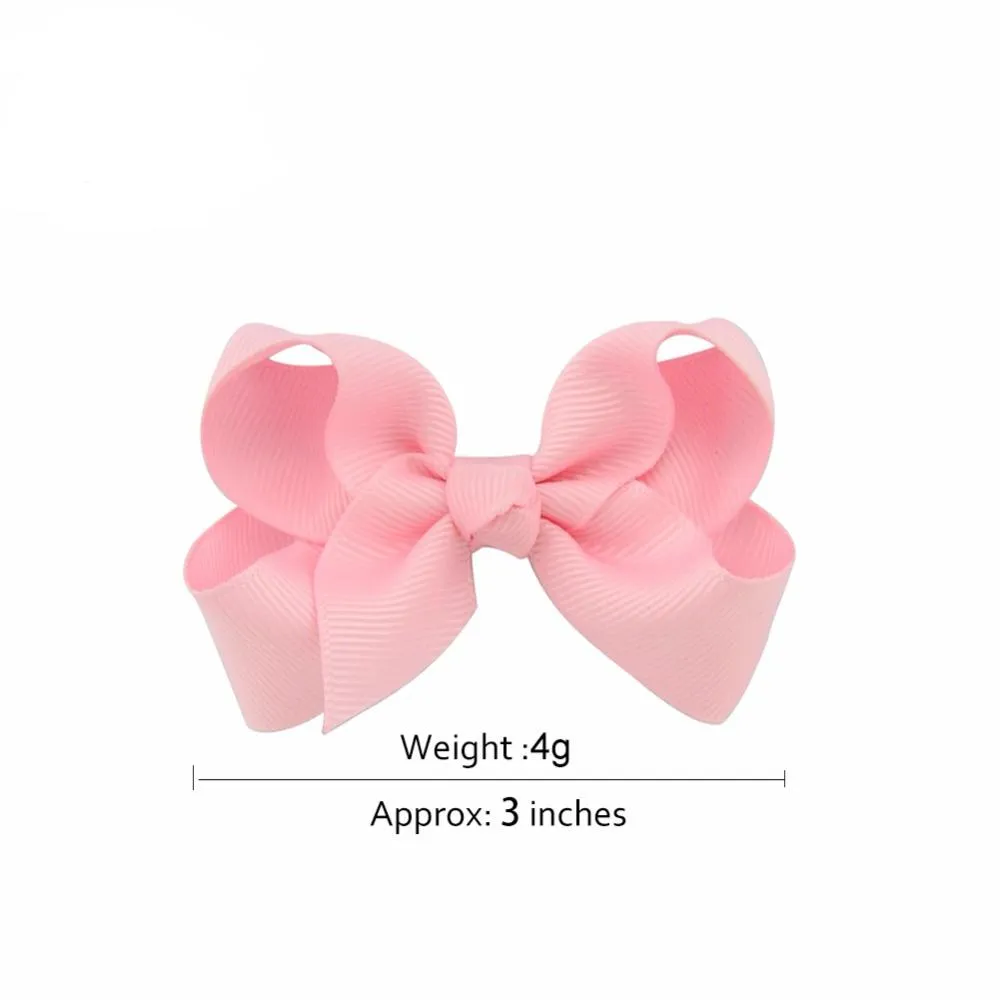 20 teile/los Koreanische 3 Zoll Ripsband Beugt Zubehör Mit Clip Boutique Bogen Haarnadeln Haar Ornamente_voghion.com