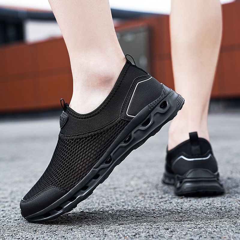 Outdoor-Sport Waten Herrenschuhe Mesh-Stoff atmungsaktive Wanderschuhe_voghion.com