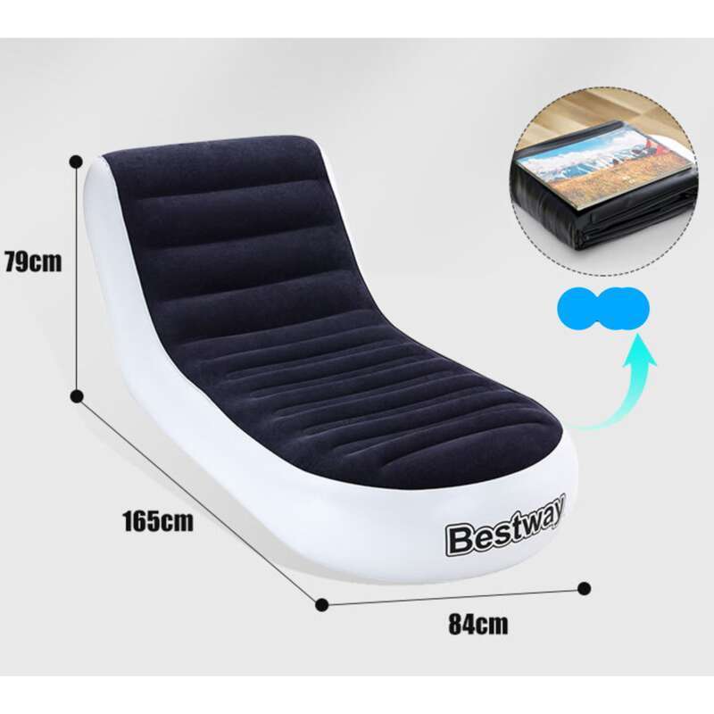 Bestway Lazy Tatami Sofa Single Lounge Chair Outdoor Air Cushion Inflatable Bed_voghion.com