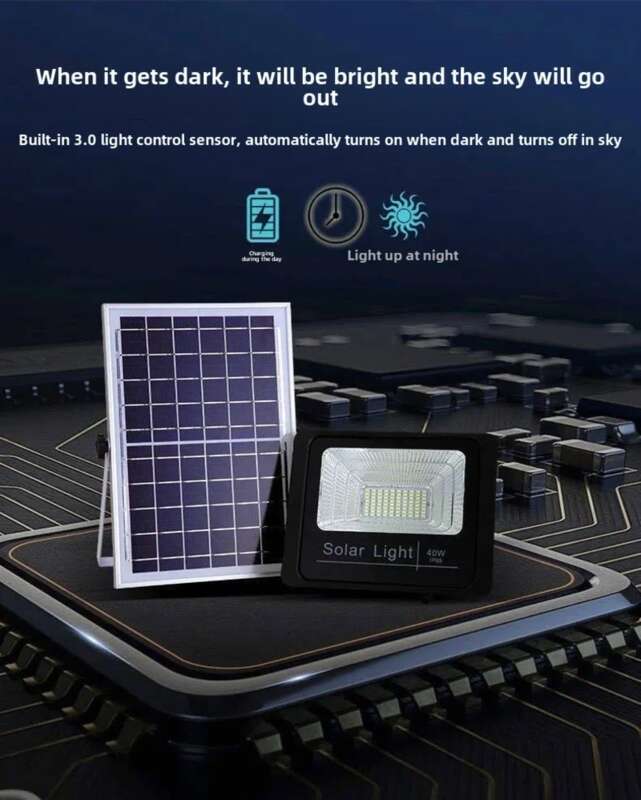 Solar - Powered Courtyard Automatic Illumination Floodlight For Home Outdoor Use_voghion.com