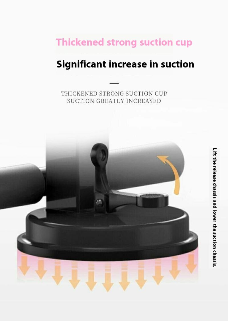 Sit up assist device, fixed suction cup type abdominal roller, waist and abdomen reduction exercise, home fiess_voghion.com