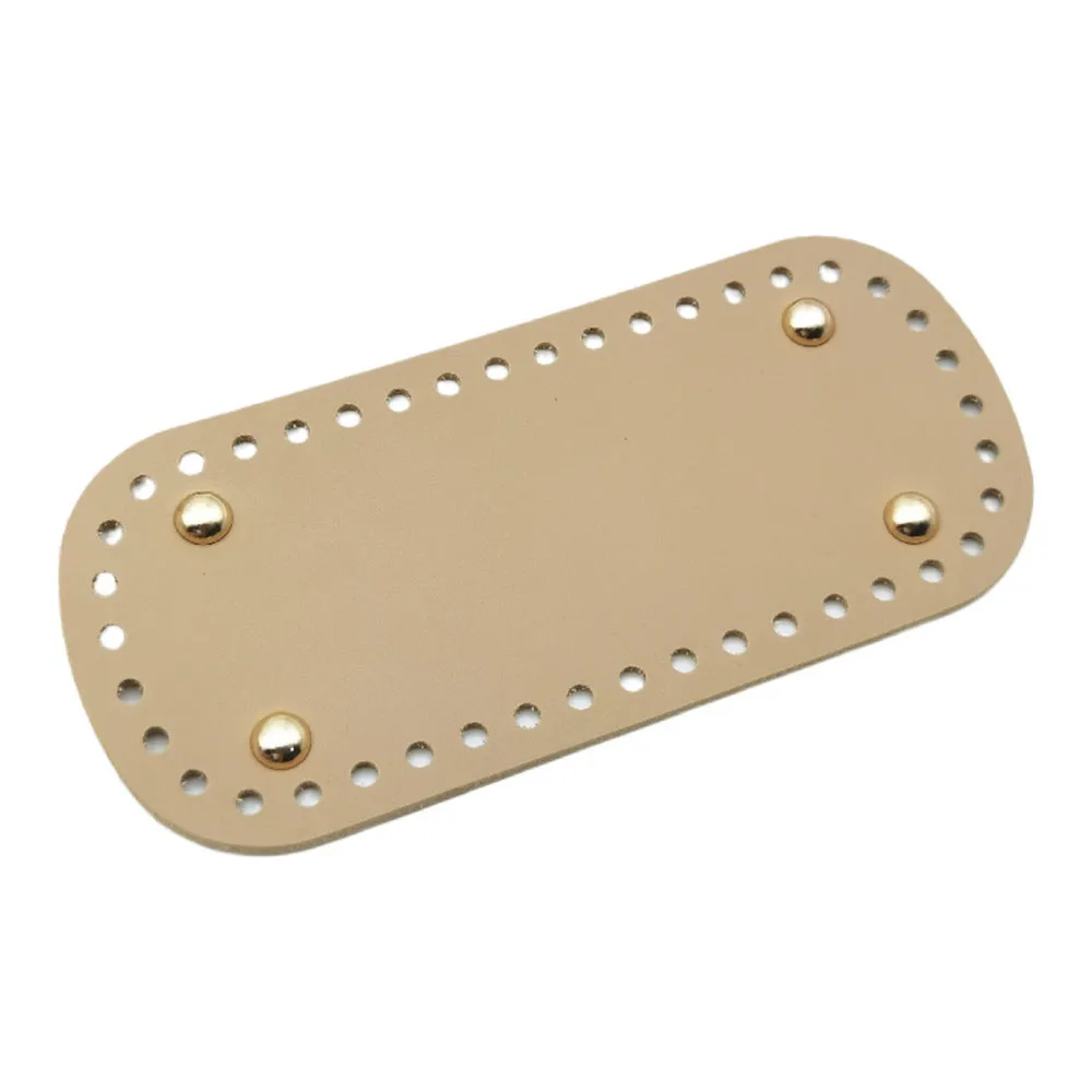 18*8cm Long For Knitted PU Leather Base Handmade With Holes DIY Crochet Bag Bottom Accessories 2023_voghion.com