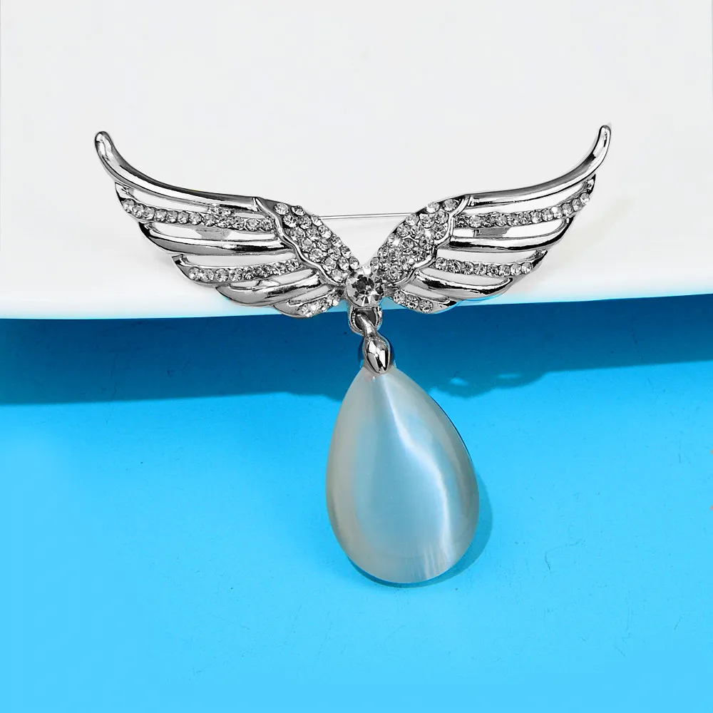 Broches CINDY XIANG strass aile pour femmesbelle broche en cristal élégant haute qualité bijoux femmes arrivée 2023_voghion.com