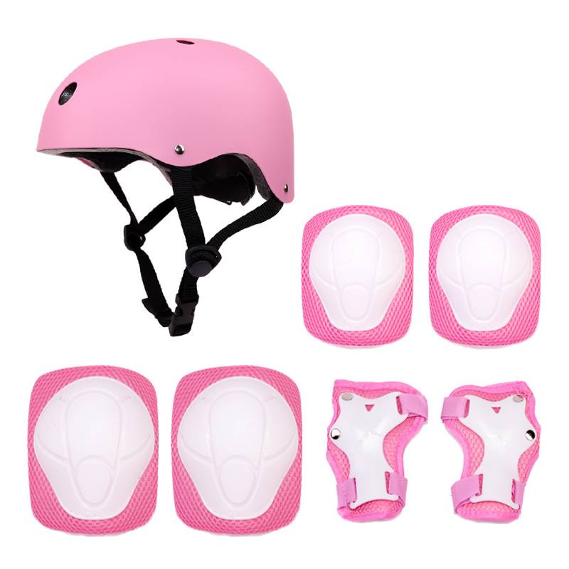 Casco e attrezzatura protettiva per pattinaggio a rotelle per bambini - Kit di sicurezza da 7 pezzi per ragazzi e ragazze (dai 3 ai 15 anni) - Leggero e regolabile per lo skateboard_voghion.com