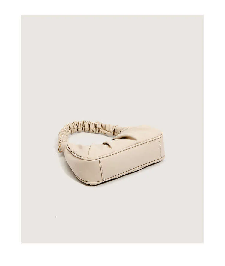 New women's pleated handbag soft leather cloud flip armpit summer single shoulder crossbody bag_voghion.com