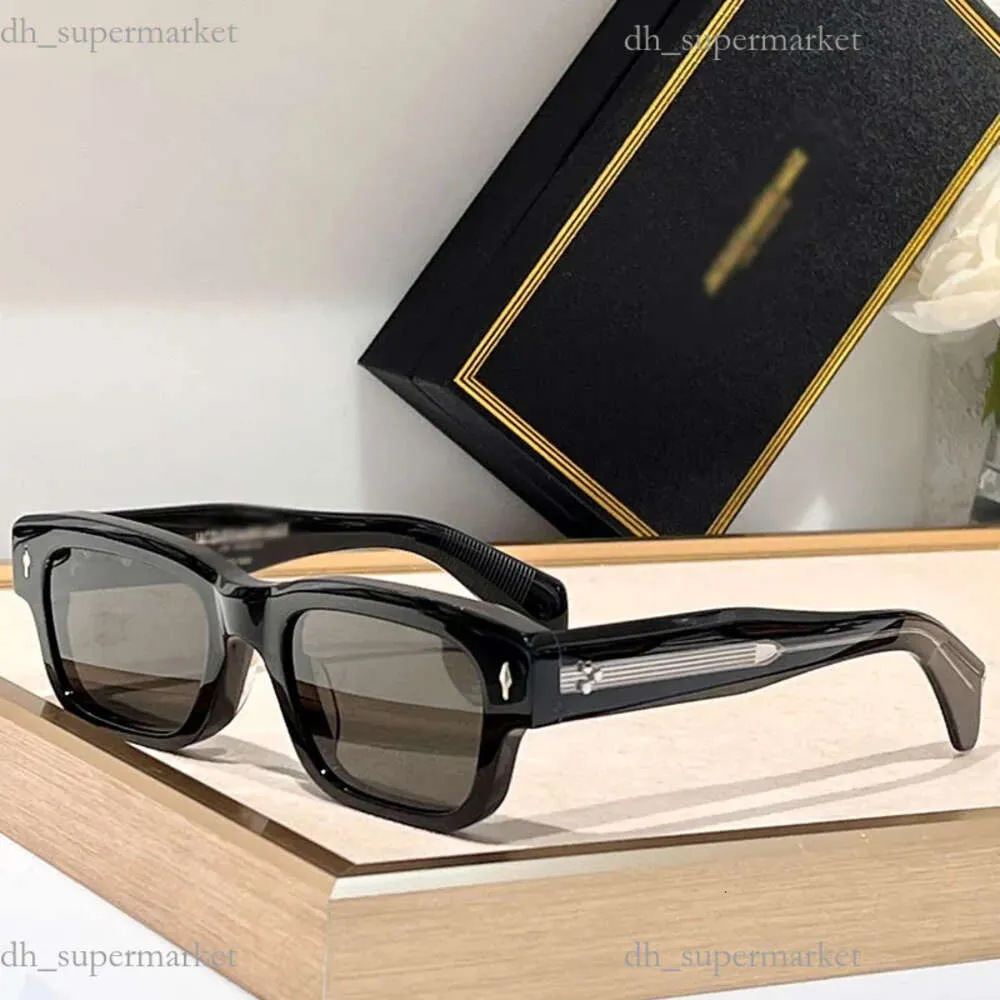 Projektant okulary męskie damskie okulary przeciwsłoneczne JEFF ręcznie robione okulary Jacques Marie Mage okulary przeciwsłoneczne w stylu Retro jakość wyjątkowa_voghion.com