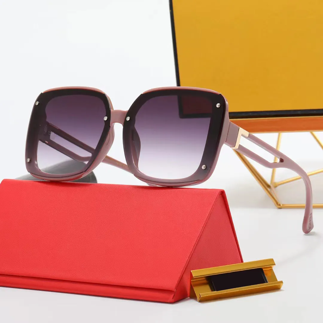 oversized Ff glasses women Mirror leg metal F letter hollow design european style Beach holiday Fashion UV400 sunglasses_voghion.com