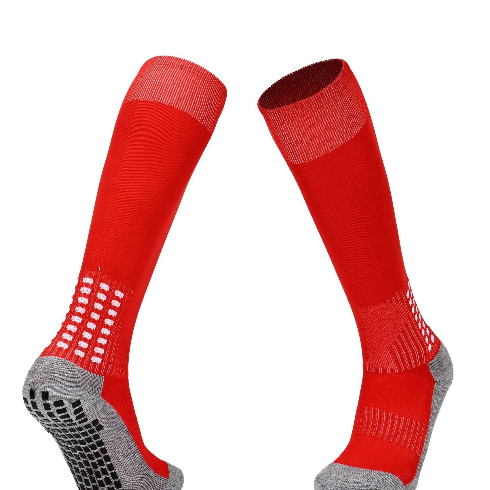 Non-Slip Football Socks For Men & Women - Knee-High Breathable Sports Socks With Cushioned Sole For Training, Running, Soccer (Multiple Colors)​_voghion.com